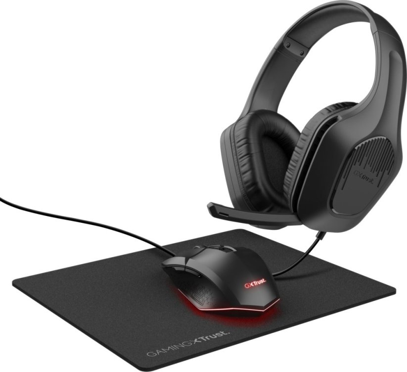 Trust GXT 790 Sada słuchawkowy Przewodowa Opaska na głowę Gaming Čierny
