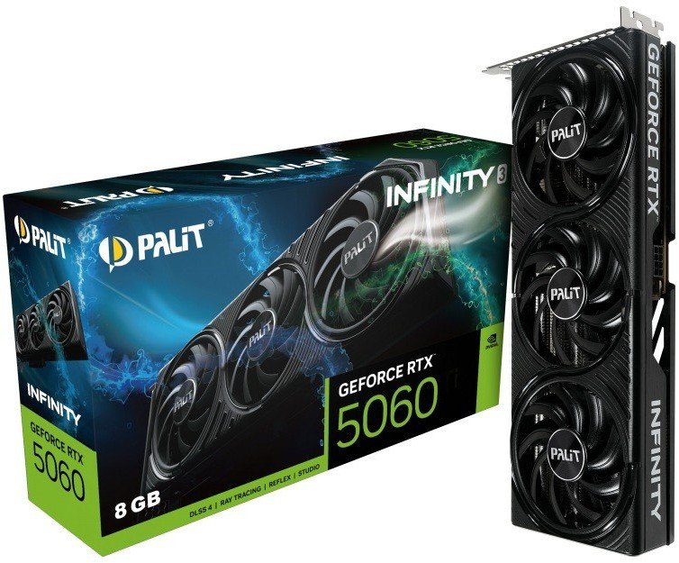Palit GeForce RTX 5060 Infinity 3 8GB GDDR7 DLSS4 (NE75060019P1-GB2063S)