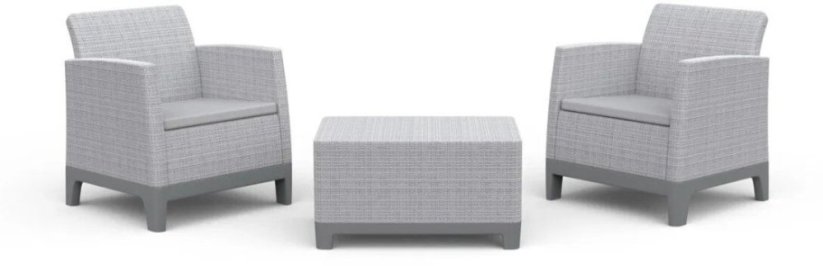 Keter Sada mebli záhradných Scandi Forma Balcony Set jasnoSivý/tmavoSivý stalowy (8711245162737)