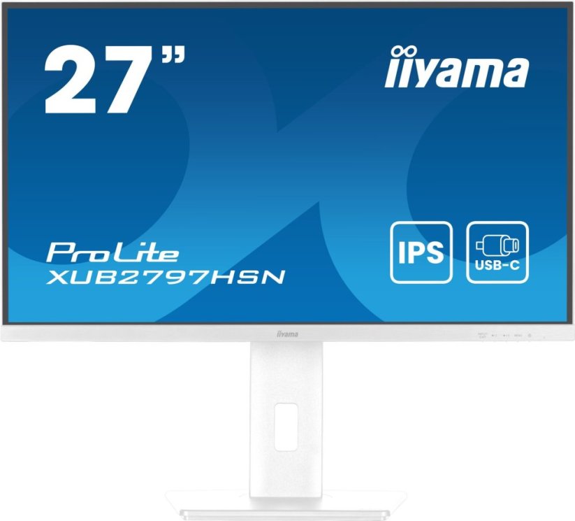 iiyama iiyama ProLite XUB2797HSN-W2 monitor komputerowy 68,6 cm (27") 1920 x 1080 px Full HD LED Biely