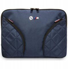 BMW Taška Nylon Pockets&Metal Logo Sleeve 14" Modrý