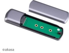 Akasa AKASA externí box pro M.2 SATA/NVMe SSD, USB 3.2 Gen 2, 10Gb/s, hliník