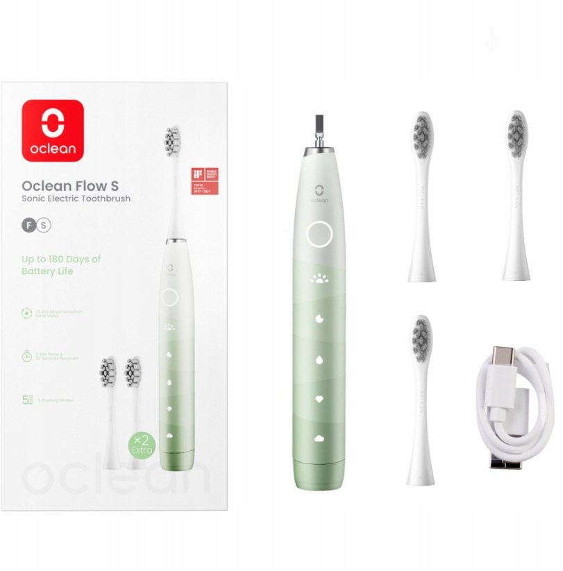 Oclean Oclean Electric Toothbrush Flow S Green