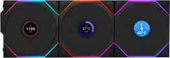 Lian Li UNI FAN TL Wireless LCD 120 Reverse Blade 3-pack czarny (12RTLLCD1W3W)