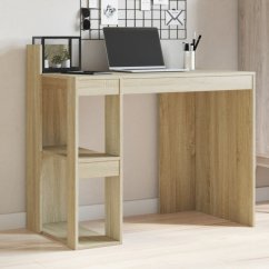 vidaXL Biurko, dub sonoma, 103,5x56,5x94 cm, materiał drevopochodny