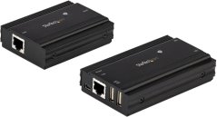 StarTech StarTech.com 4 Port USB 2.0 Extender-Hub uber ein einzelnes CAT5e/CAT6 Ethernet Kabel (RJ45) - 100 m - USB Extender Hub Adapter - Metallgehause - Externe Stromversorgung - 480 Mbit/s (USB2004EXT100) - USB-Erweiterung - USB 2.0 - uber CAT 5e/6 - bis z