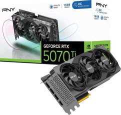 PNY GeForce RTX 5070 Ti Triple Fan Overclocked 16GB GDDR7 DLSS4 (VCG5070T16TFXPB1-O)