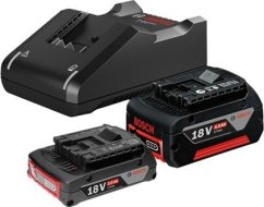 Bosch 2x battery 18V 2.0/4.0Ah and charger Bosch 1600A01ZS9
