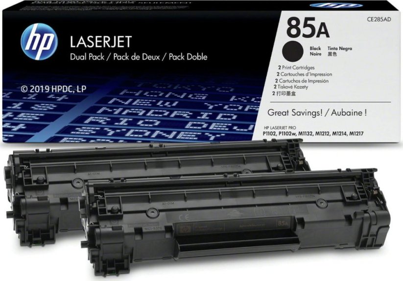 HP 85A Black Originál  (CE285AD)