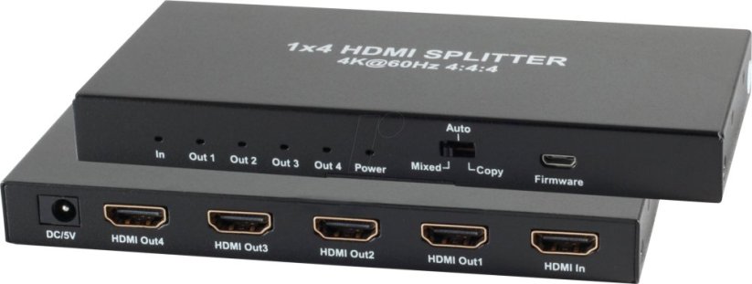 Shiverpeaks Professional HDMI Splitter 1xIN 4xOUT 4K2K 60Hz (SP05-10002)