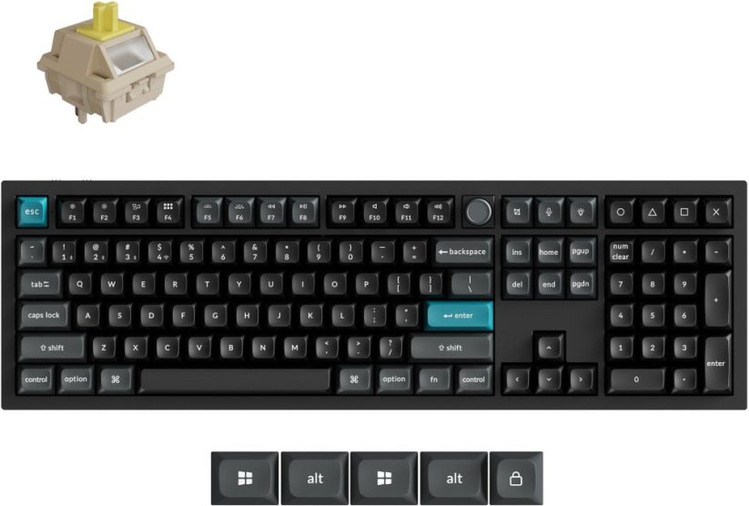 Keychron Q6 Ultra 8K Keychron Silk POM Switch Banana (Q6U-M4)