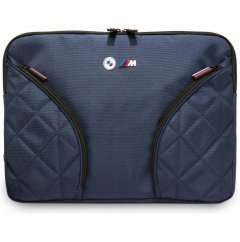 BMW Taška Nylon Pockets&Metal Logo Sleeve 14" Modrý