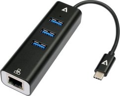 V7 1x RJ-45  + 3x USB-A 3.2 Gen1 (V7UCRJ45USB3)