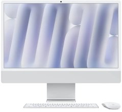 Apple APPLE iMac Z1E2 59,62cm 23,5Zoll Standardglas M4 8C CPU/8C GPU/16C N.E. 16GB 512GB SSD Gbit Eth MM MaKey DE Silber