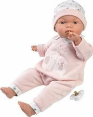 Llorens Llorens 13848 Bábika Bobas 38 cm Joelle z miękkim brzuszkiem dziewczynka