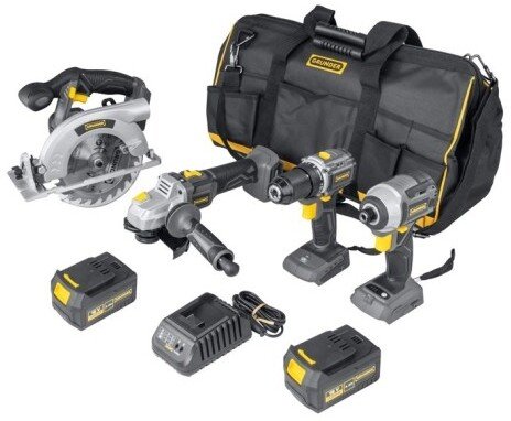 Bosch Tool set 4 tools 2X4AH 18V