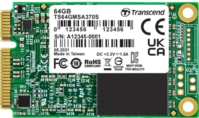 Transcend 370S 64GB mSATA SATA III (TS64GMSA370S)