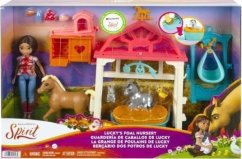 Mattel Mattel Spirit Luckys Baby Animal Care Station With Pony & Foal Doll
