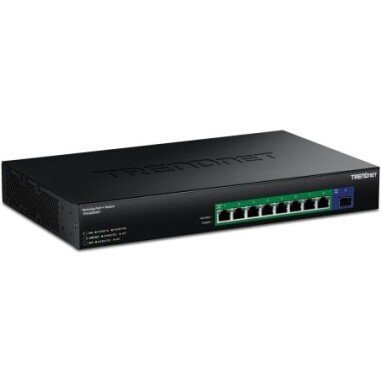 TRENDnet TPE-BG5091 9-portowy Prepínač 480 W 2,5 G z funkcją Power PoE++ i modułem 10G SFP+