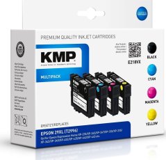 KMP KMP MULTIPACK E218VX - 4er-Pack - Hohe Ergiebigkeit - Schwarz, Gelb, Cyan, Magenta - kompatibel - Tintenpatrone (Alternative zu: Epson 29XL, Epson T2991, Epson T2992, Epson T2993, Epson T2994) - fur Epson Expression Home XP-235, 245, 247, 332, 335, 3