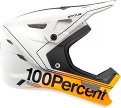 100% Prilba na celú tvár 100% STATUS DH/BMX Helmet Carby Silver roz. XS (53-54 cm) (NEW)