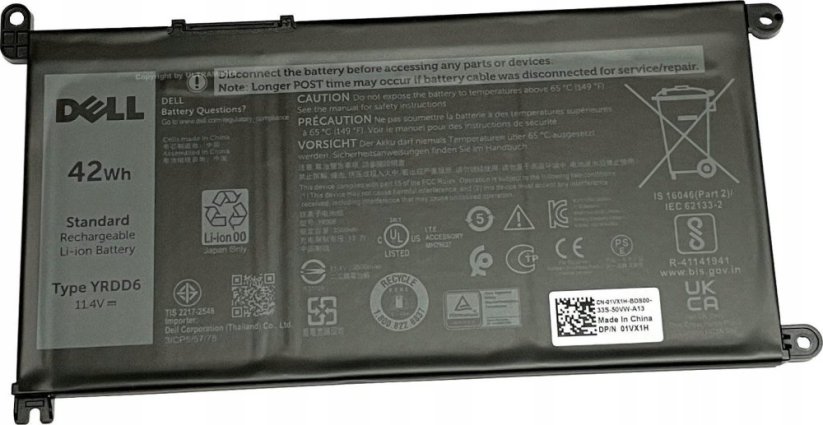 Dell 3-cell 42W/HR LI-ION for