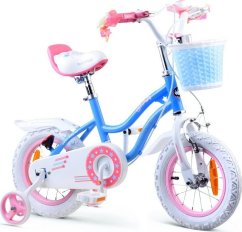 Royalbaby Bicykel dziewczęcy Star Girl 12cal - Modrý (RB12G-1)