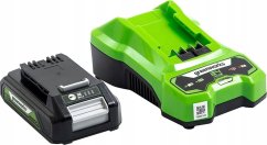 Greenworks 24V akumulátor 4 Ah + Nabíjačka Greenworks GSK24B4