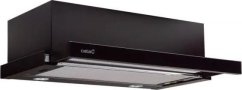 Cata CATA | Hood | TF 2003 600 GBK | Telescopic | Energy efficiency class C | Plotis 60 cm | 390 m³/h | Mechanical control | LED | Juodas Glass