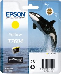 Epson Toner T7604 Yellow Ultrachróme HD (C13T76044010)