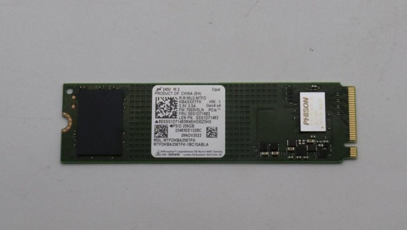 Lenovo 256GB M.2 NVMe PCIe