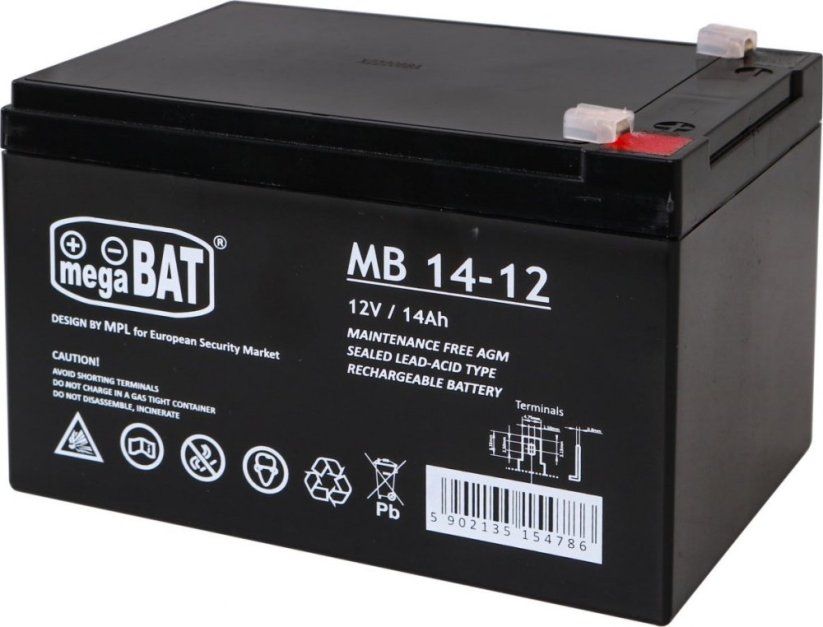 Triton akumulátor żelowy 12V/14Ah do Odrážadloów elektrycznych pre deti Część zapasowa