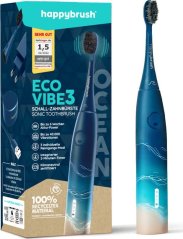 Happybrush happybrush Starter Kit Schall Eco VIBE 3 Ocean, electric toothbrush (blue/beige)