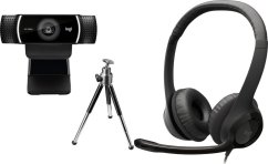 Logitech C922 Pro (960-001088) + H390  (981-000406)