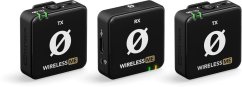 IK Multimedia RODE Wireless ME Dual - Kompaktowy bezprzewodowy system mikrofonowy z dwoma nadajnikami do nagrywania dwukanałowego (Čierny)