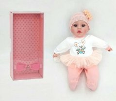 Adar Bábika bobas 40cm ze smoczkiem, dźwiękiem 544406-560161