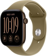 Apple Watch Series 12 GPS + Cellular 42mm eSIM Dark Bronze Aluminum – Olive Sport Band S/M (MJG44ZR/A)