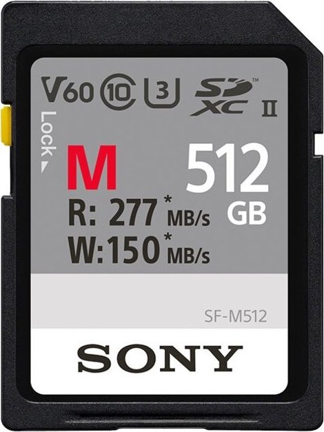 Sony SF-M SDXC 512 GB Class 10 UHS-II/U3 V60 (SFM512)
