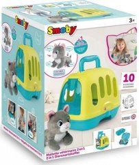 Smoby Smoby Sada weterynarza Kontener Pre mačku 2w1 + kot