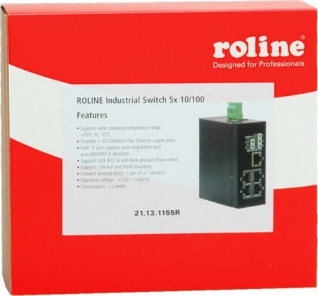 Roline ROLINE Industrie Switch 5x RJ-45, niezarządzalny