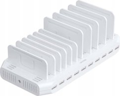 Unitek Stacja ładująca 10xUSB 2.4A 60W biała