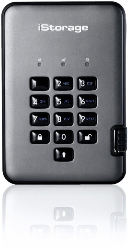 iStorage iStorage diskAshur PRO2 2 TB USB Typu-A 3.2 Gen 1 (3.1 Gen 1) Čierny, Grafitový