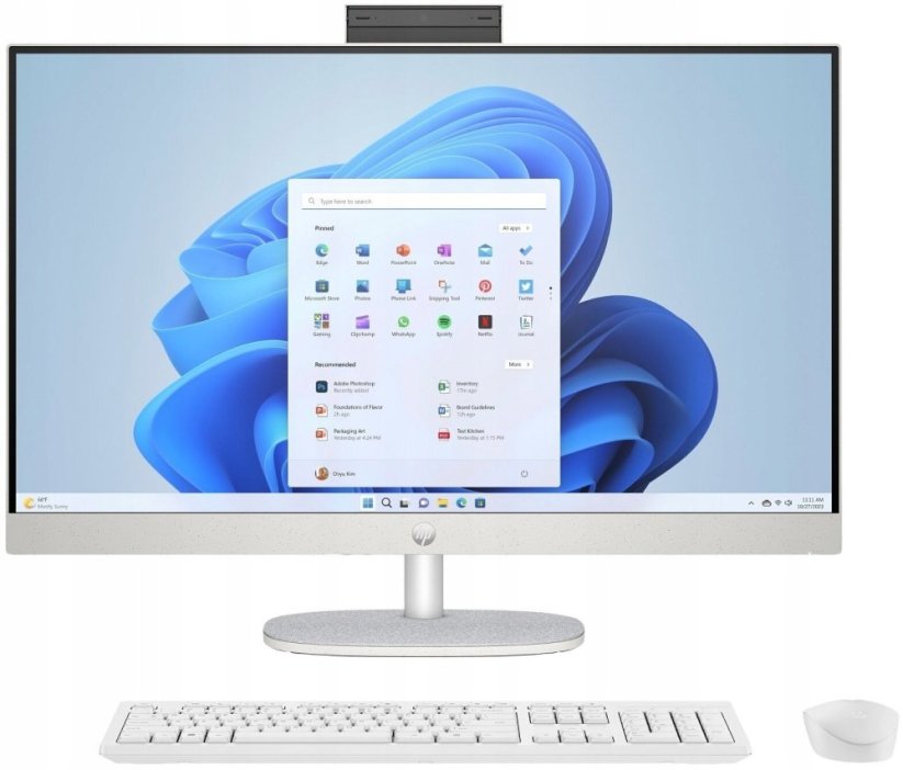 HP All-in-One 27 - Ultra 5 125U | 27'' | 16GB | 512GB | W11H | Biely (C63J3EA)