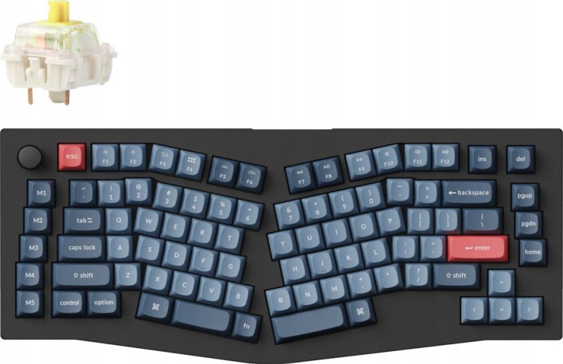 Keychron Keychron - V10 Max QMK/VIA Wireless Custom Mechanical Keyboard - Klawiatura mechaniczna Fully Assembled Knob Banana
