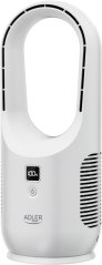 Adler Bladeless Rechargeable Fan AD 7343 Desk Fan Diameter 14 cm Liczba prędkości 3 Biely
