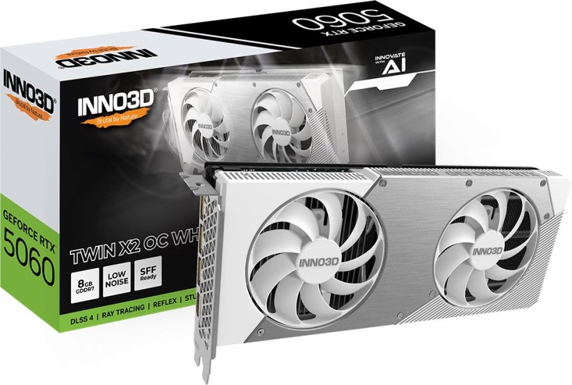 Inno3D INNO3D GEFORCE RTX 5060 8GB TWIN X2 OC WHITE GDDR7 3xDP 1xHDMI