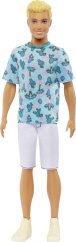 Mattel Ken Fashionistas 211 z blond włosami, w košulce z kaktusami HJT10