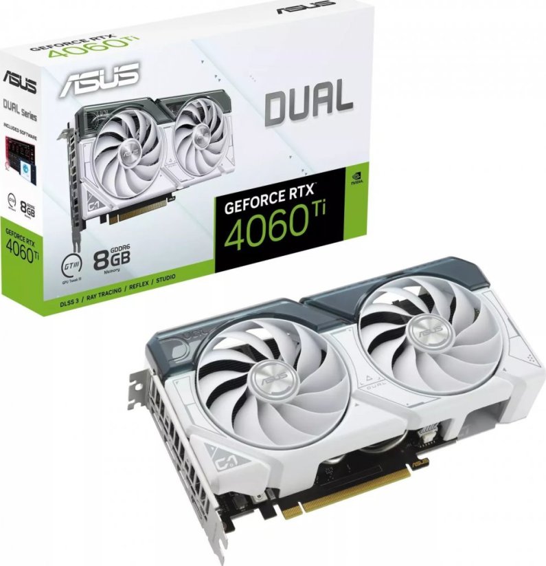 Asus Dual GeForce RTX 4060 Ti OC 8GB GDDR6 (DUAL-RTX4060TI-O8G-WHITE)