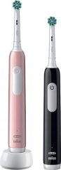 Oral-B Pro Series 1 Cross Action Sada 2-pack Black + Pink Black/Pink