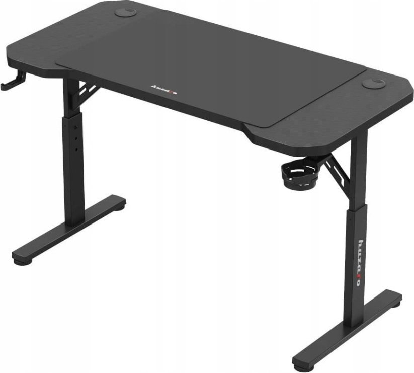 Huzaro Biurko Gamingowe Z Regulowaną Wysokością Hero 2.6 Black + Podkładka